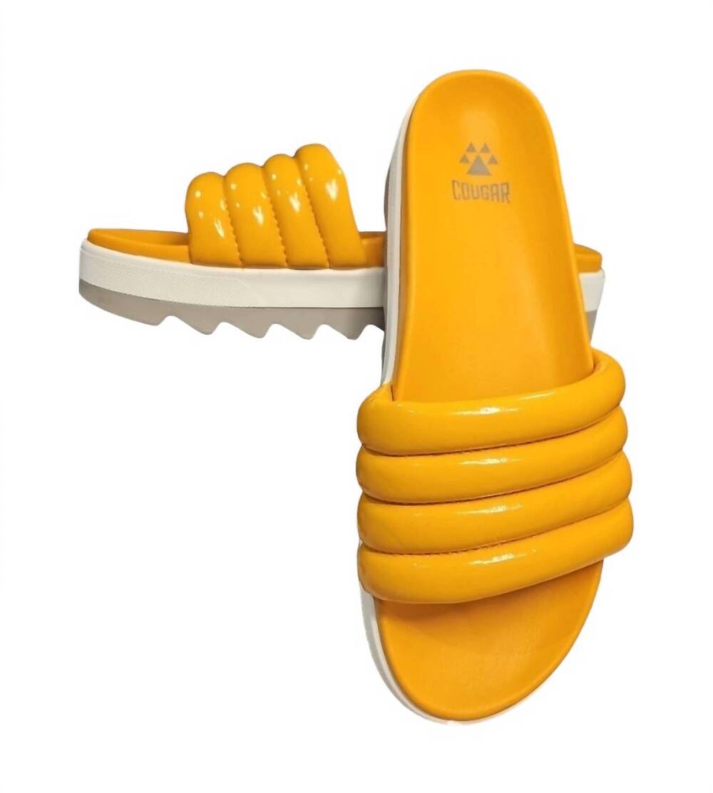 NEW COUGAR women's prato slide sandals in mango